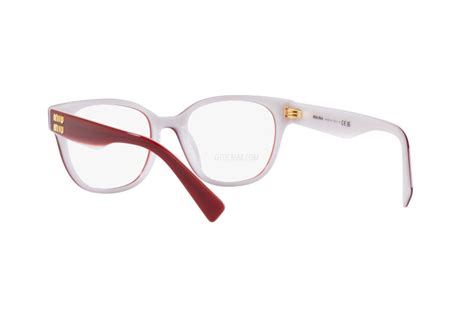 miu miu brille rot|Miu Miu MU 02VV 10D1O1 Brille kaufen .